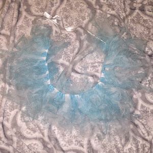 Blue and white glittery tu tu